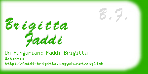 brigitta faddi business card